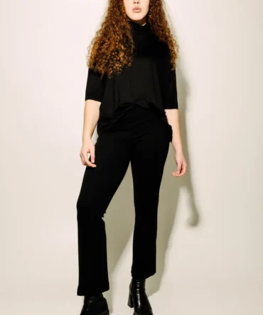AP004 - Lou Straight Pants Black