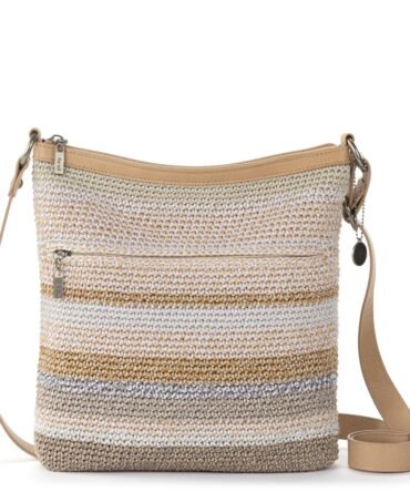 Lucia Crossbody - Hand Crochet - Sand Stripe