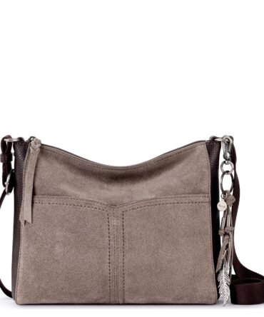 Alameda Crossbody - Leather - Mushroom Suede