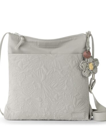 Banyan Basic Crossbody - EcoTwill - Pebble Flower Blossom Quilted