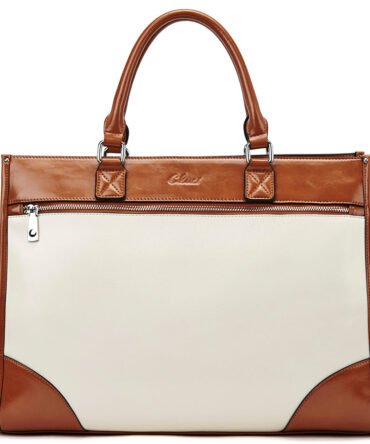 Lauren Ladies Wax Leather Briefcase Purse Laptop Bag