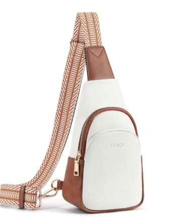 Faux Leather Small Sling Bag Fashion Waist Packs with Guitar Strap for Women's Fanny Packs