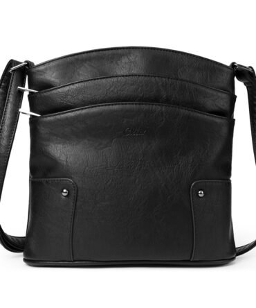 Amos Triple Pockets Vintage Crossbody Bag