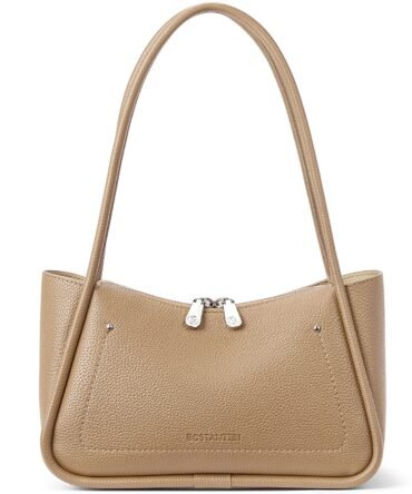 Claire Arc Silhouette Leather Tote Handbag