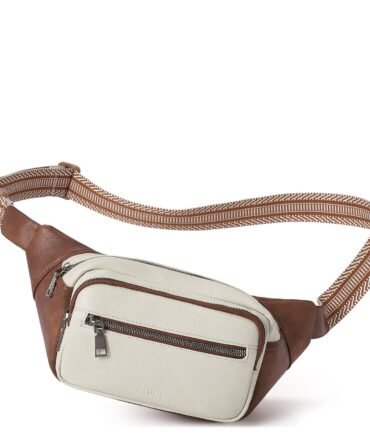Trendy Fanny Belt Sling Bag Crossbody Purse for Travel, Outdoors, Gym and Workouts