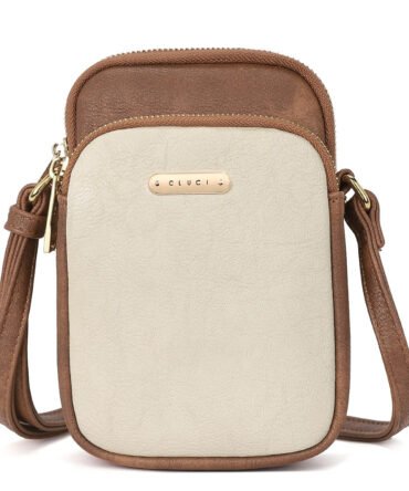 Cell Phone Crossbody Bags for Women Small Phone Bag Purse Dome Leather Handbag Designer Travel Wallet