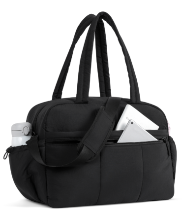Duffle Bag for Travel, Gym Bag for Women, Puffer Tote Small Carry On Bag, 30L Duffle Weekender Bags with Wet Pocket