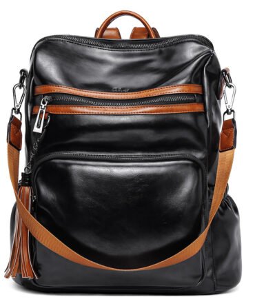 Greene Women's Leather Backpack Purse For Commuting | Oil Wax