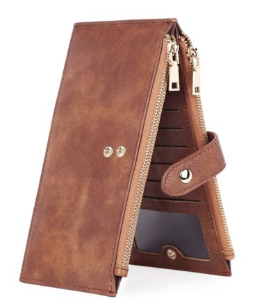 Echo Slim Women's Bifold Leather Wallet With ID Window