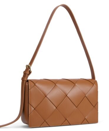 KWELI Casual Black Woven Handbag