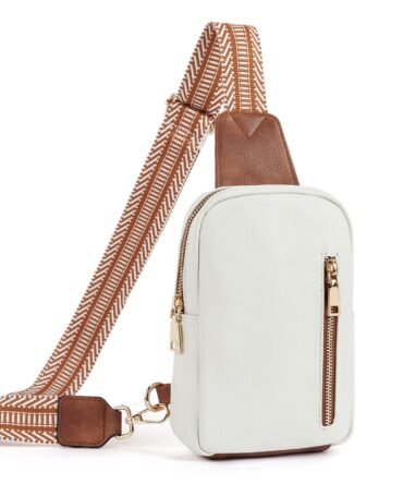 Small Vegan Leather Sling Bag for Women Crossbody Chest Bags Trendy