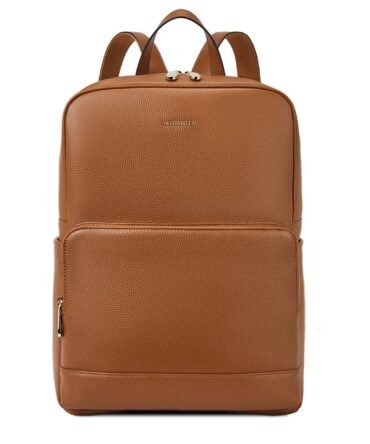 Leather Laptop Backpack for Women 15.6 inch Computer Bag College Student Daypack Back to School Supplies Travel Bag