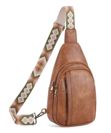 Sling Bag Crossbody Bags for Woman Leather Cross Body Bag Sling Backpack Crossbody Chest Bag Daypack Travel