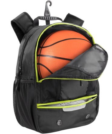 Universal Sports Backpack with Ball & Shoe Compartment - Black