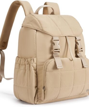 AVE 15.6 Inch Taslan Quilted Lightweight Laptop Backpack