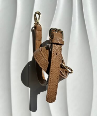 Verve Brwon Vegan Leather Crossbody Strap
